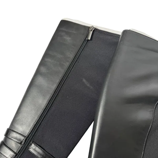 White House‎ Black Market Alexa Tall Boot High Zip Leather Riding Womens 7.5 - Image 6