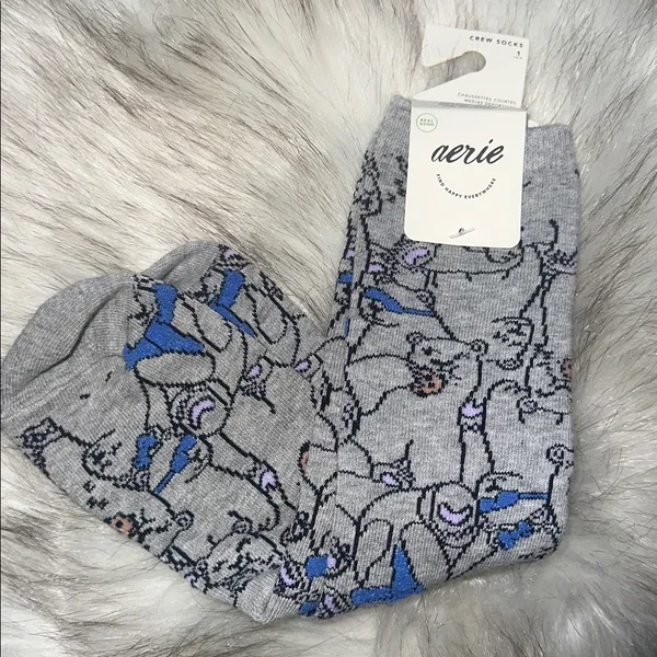 NWT Aerie Crew Socks Winter Polar Bear - Image 2