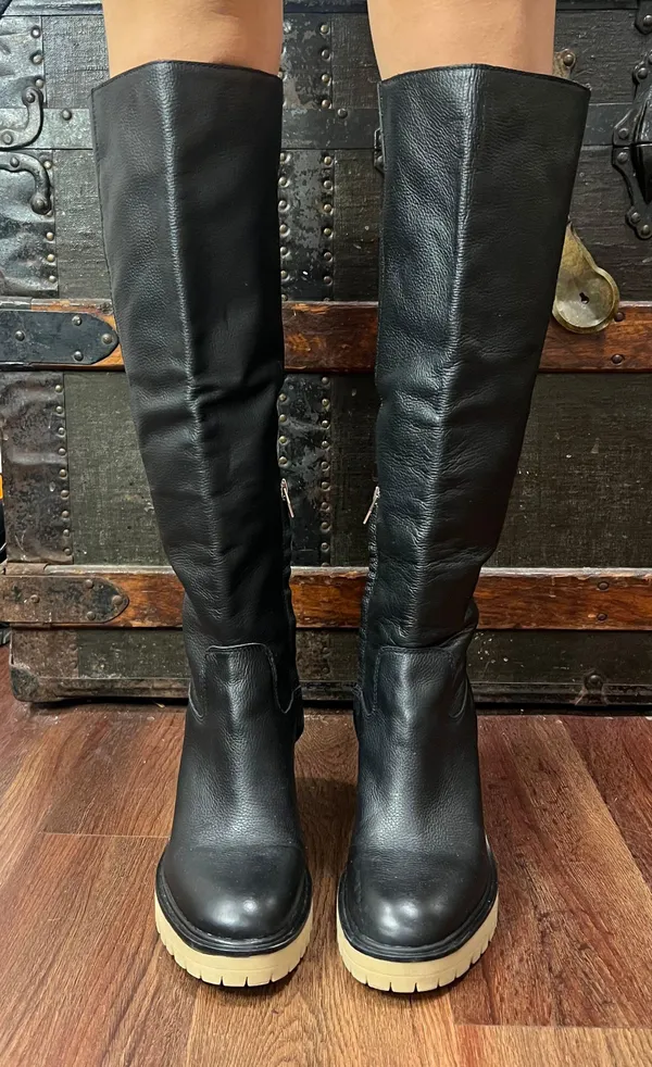 Dolce Vita Womens Corry H2O Tall Knee High Lug Sole Boots Black Size 10 - Image 4