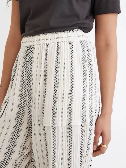 Madewell Lightspun Pull-On Balloon Pants in Antique Cream - Image 2