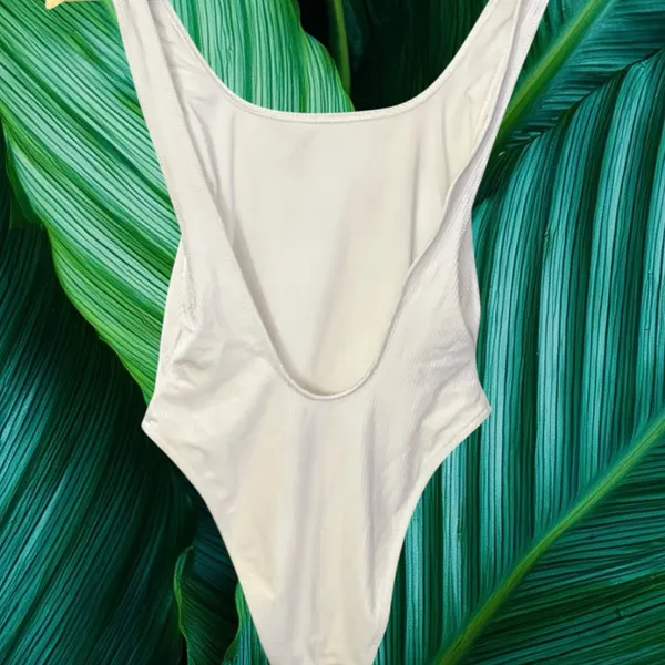 Aerie Shine Rib Birthday Scoop Cheekiest One Piece Swimsuit - Image 11