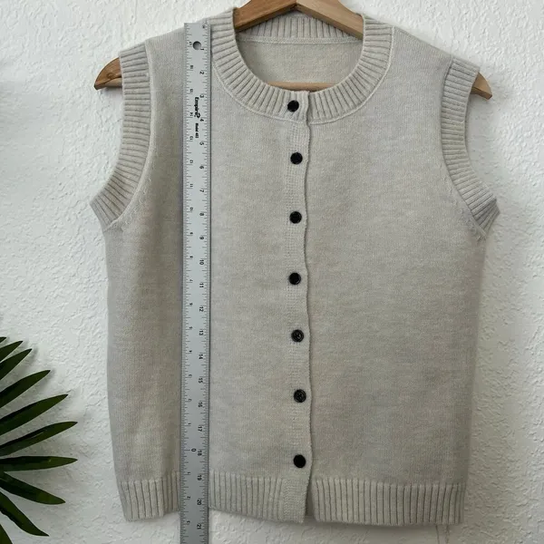 Commense Button Front Sweater Vest XS NWT - Image 3