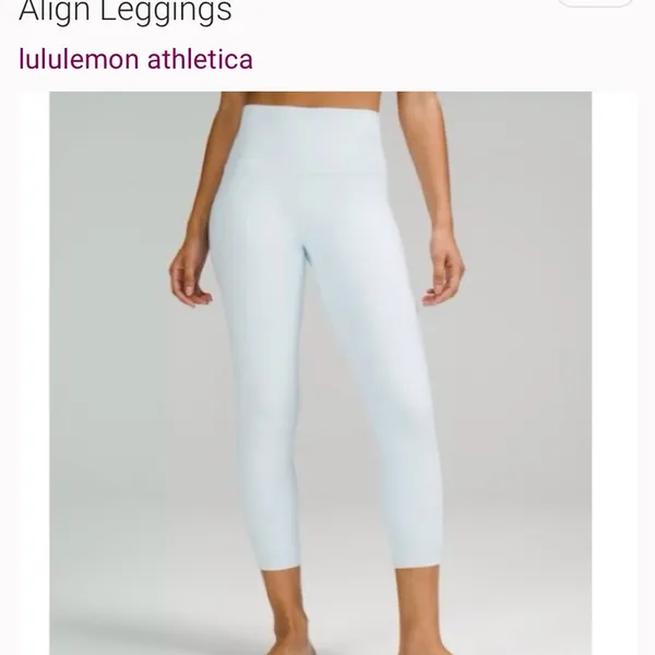 Lululemon Athletica Crisp White Leggings - Image 3