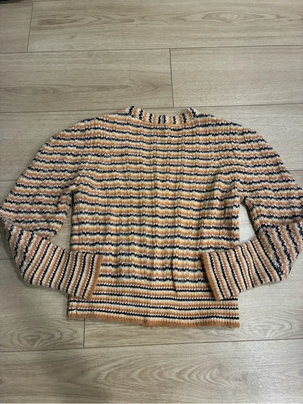 ALC Women’s Rebekah Wool Blend Striped Knit Cardigan Size S - Image 8