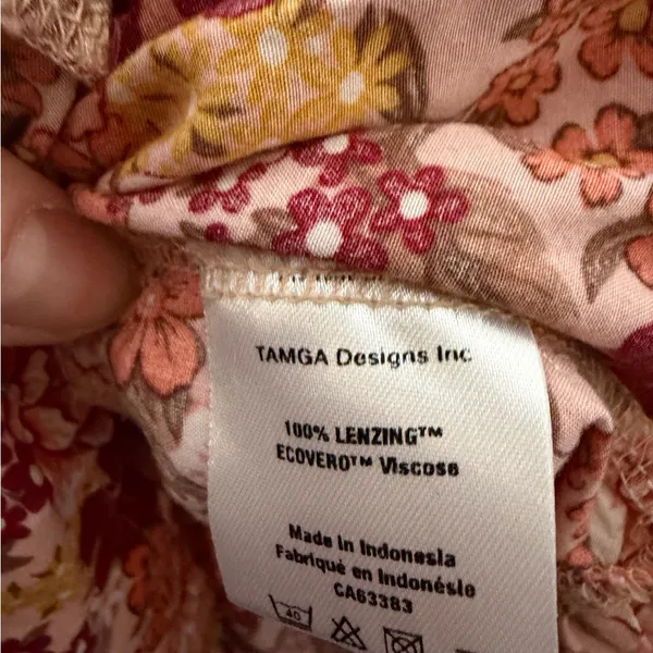 ✨ TAMGA Floral‎ Boho Maxi Dress Size M 🌸🍂 ✨ - Image 6