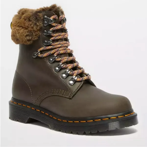Dr Martens Brown Serena Hiking Casual Boots 8 - Image 2