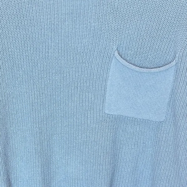 Oversized Powder Blue Pocket Sweater Size M - Image 3