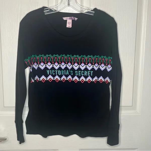 Victoria’s Secret Sz S Christmas Waffle Knit Pajama Top - Image 7