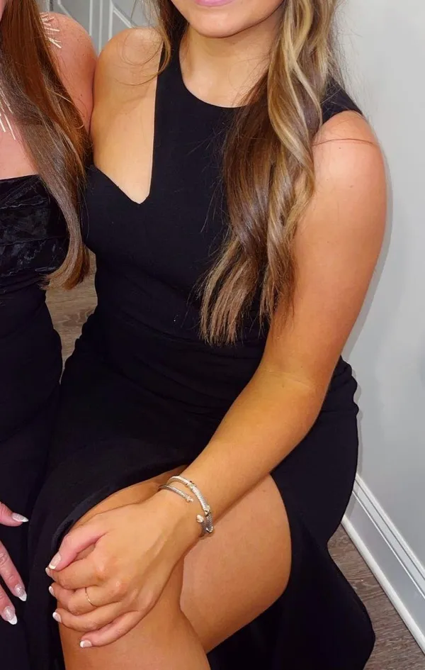 Black Formal Dress Size M - Image 4