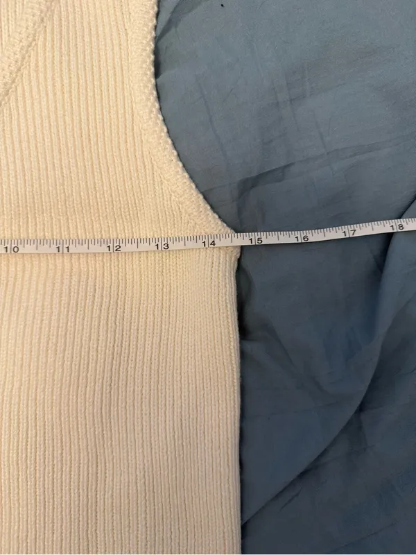 ✨NWOT Abercrombie & Fitch Cream Knit Vest XS✨ - Image 5