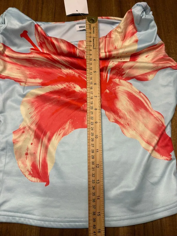 House of Thread Women's medium Floral Sleeveless Tank - Image 4