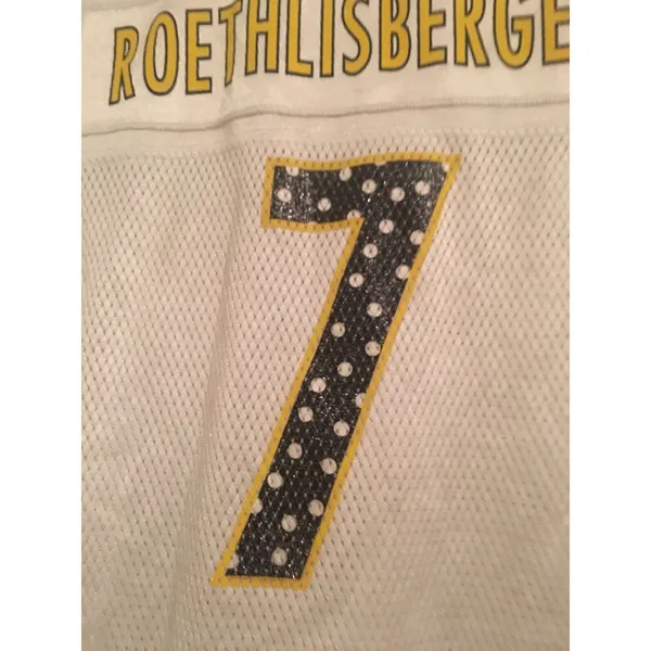 Reebok Women's Pittsburg Steelers Football Jersey #7 Ben Roethlisberger Size Medium - Image 11