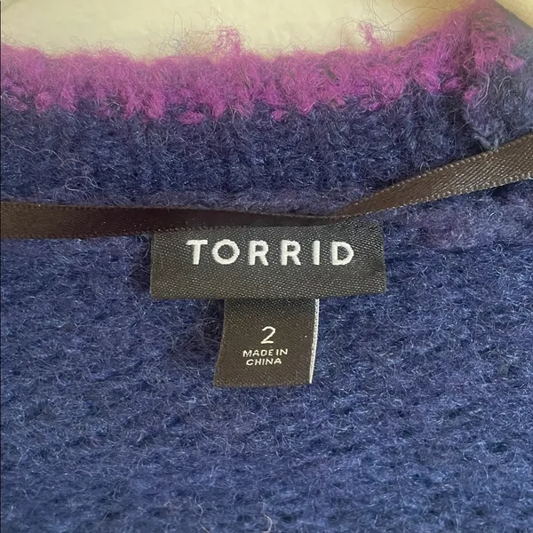 Torrid Chunky Ombre Wool Cardigan Sweater - Image 5