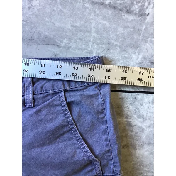 Splendid Womens Ombre Dip Dye Cargo Shorts Purple Pink Frayed Hem Size 6 - Image 2