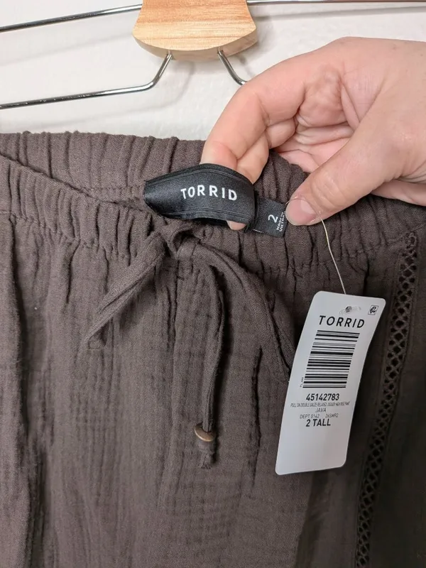 Torrid Java Brown Gauze Pull-On High-Rise Relaxed Jogger 2x tall 2026 - Image 7