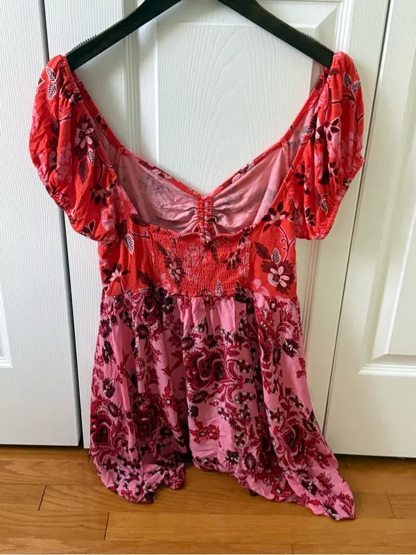 Free People La Bamba Babydoll Top in Hawaiian Sunset Combo - Image 3