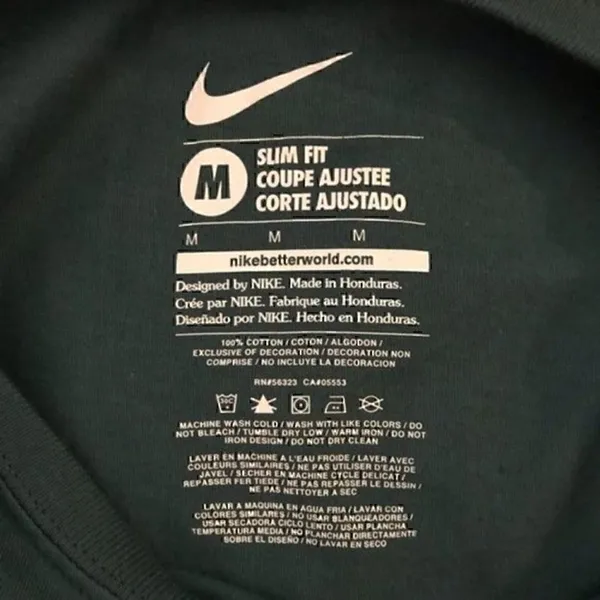 *30off3*‎ NWOT. NIKE T-Shirt. Dark Teal Color. Medium. - Image 4