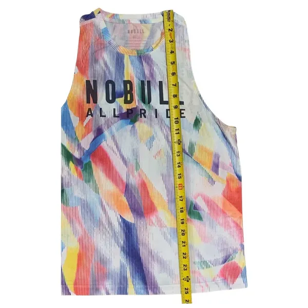 NOBULL Muscle Tank Women Large Rainbow All Pride Graphic Sleeveless Gym Top - Image 5