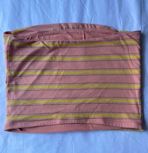 Wild Fable Pink Striped Tube Top - Image 2