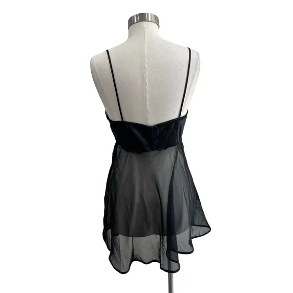 Inner Most Sheer Black Babydoll Slip Dress Y2K Lingerie Size M‎ - Image 2