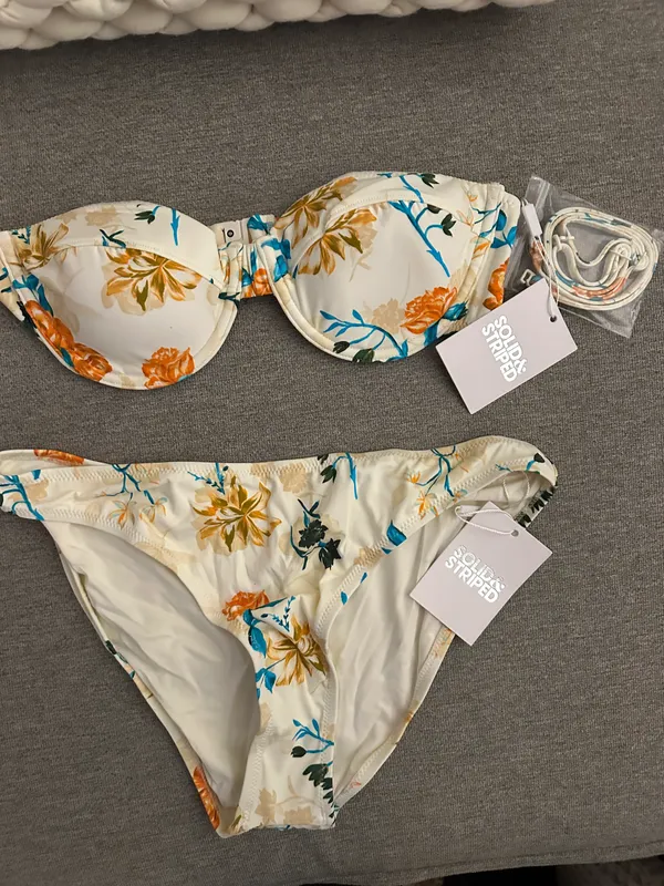 Solid and Striped Brule Multi Floral Bikini - Image 2