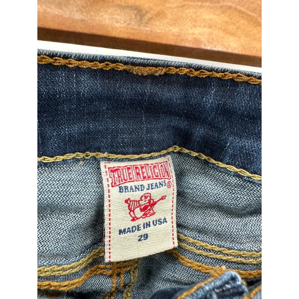 True Religion Women's Becca Mid Rise Bootcut‎ Denim Jeans Size 29 W10572OMQT1 - Image 6
