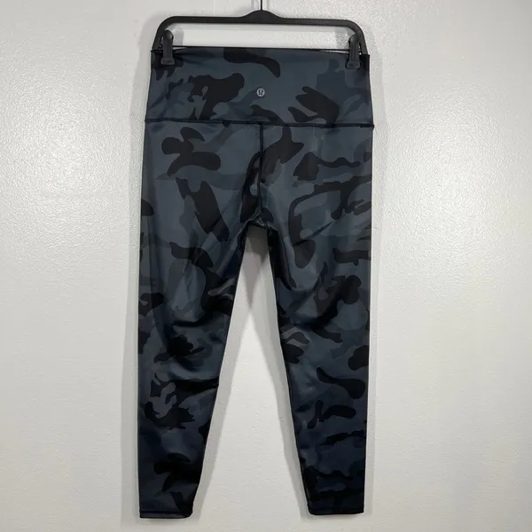 Lululemon Wunder Under High-Rise Tight‎ 25"Full-On Luxtreme 10 Black Gray Camo - Image 4