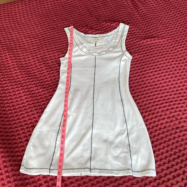 NWT L*Space White Rib Knit Mini Dress L - Image 6