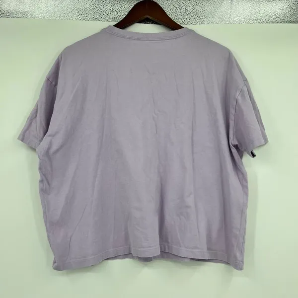 Life is Good Women Short Sleeve Boxy Crusher Tee Freestyle light Purple size XL - Image 3