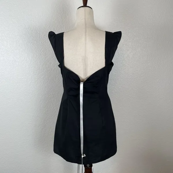House of CB Mistress Rocks Girl Crush Mini Dress Women's‎ L Black Cap Sleeve NEW - Image 6