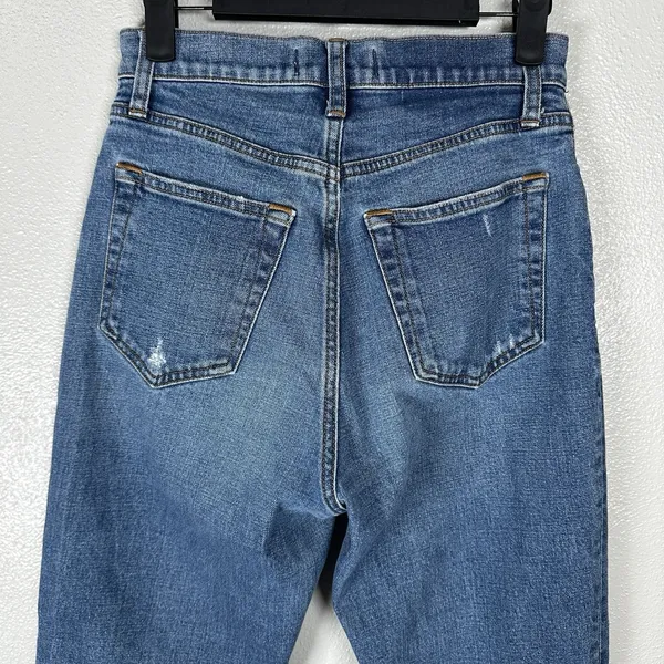 Abercrombie & Fitch Curve Love Ankle Straight Ultra High‎ Rise Jeans Womens 26/2 - Image 4