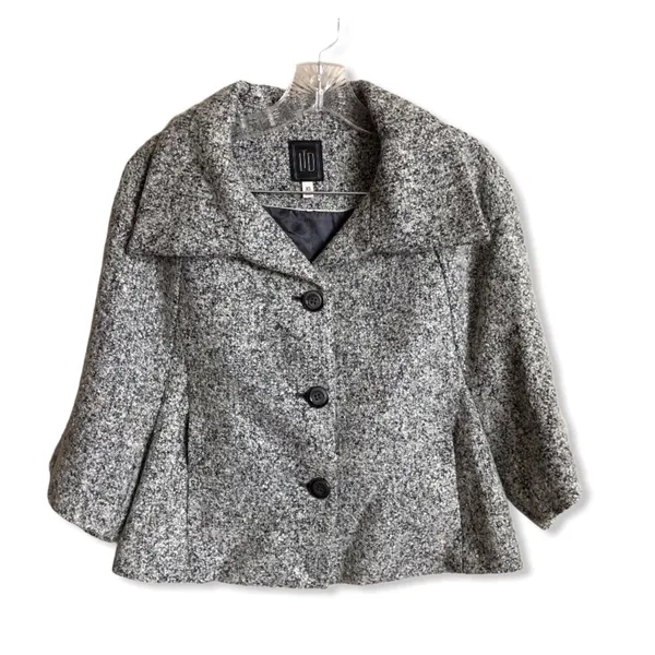 LTD‎ Wool Blend Coat Gray Size XS - Image 2