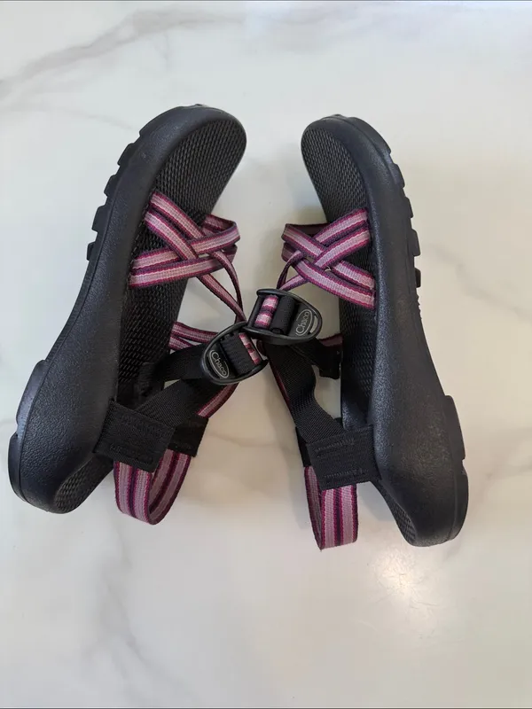 Chacos women’s Pink and Purple Striped Sandals - Image 7