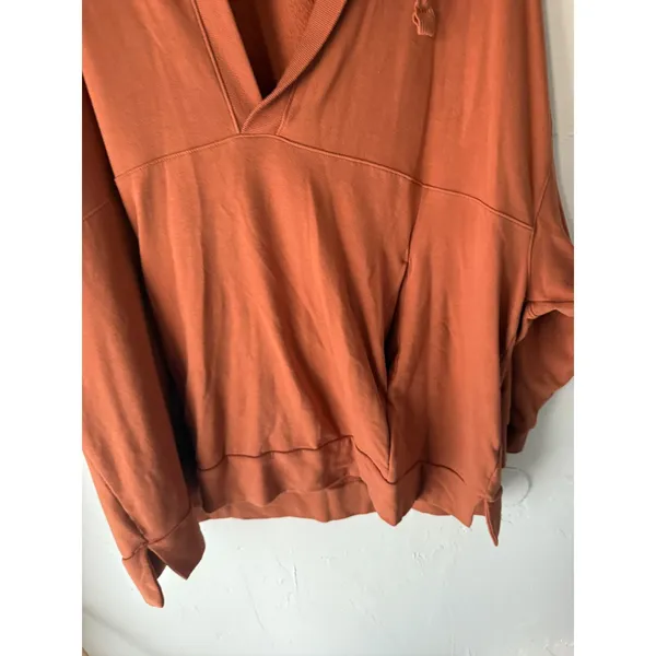 Old Navy Oversized Hoodie Sweatshirt Women‎ Rust Orange Plus 3X Casual Comfort - Image 5