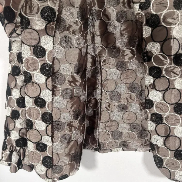 Vintage Samuel Dong Blazer‎ Jacket Womens Ruffle Embroidered Avant-garde L / X - Image 6