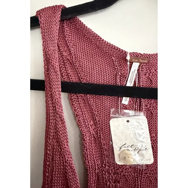 Free‎ People "The Vest Of Us" Marsala Women's Size X-Small - Image 7