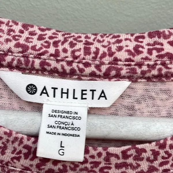 Athleta Pink Sleeveless Muscle Tee - Image 2