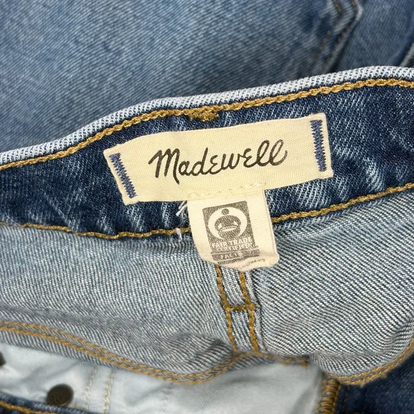 Madewell The 90s Straight‎ Crop Jeans - Concho Wash - Image 6