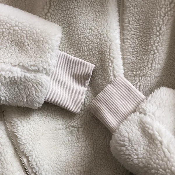 Alo Foxy Sherpa Jacket Ivory S - Image 8