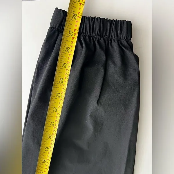 Halara Ablack Nylon jogger pants elastic waist zip pockets XS NEW - Image 5