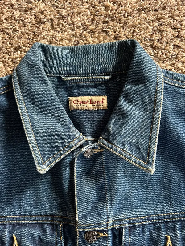 Vintage Denim Vest Blue Size M - Image 2