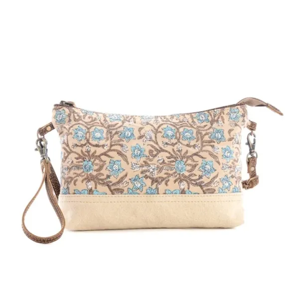 NWT Boho Floral Canvas and LeatherSan Ysidro Falls Crossbody Bag - Image 2
