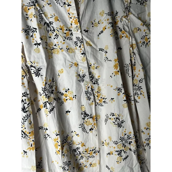 J Crew Puff-sleeve top in budding floral‎ Henley Medium - Image 2