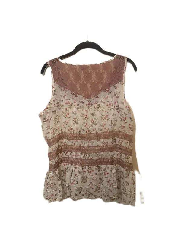 Girl Krazy Y2K Vintage Sheer Floral Bohemian Tank Top - Image 3
