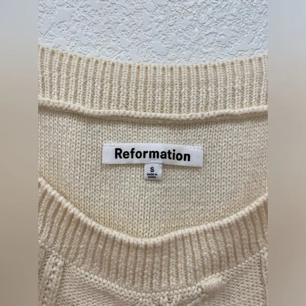 Reformation Cento Cotton Sweater Dress size S - Image 6