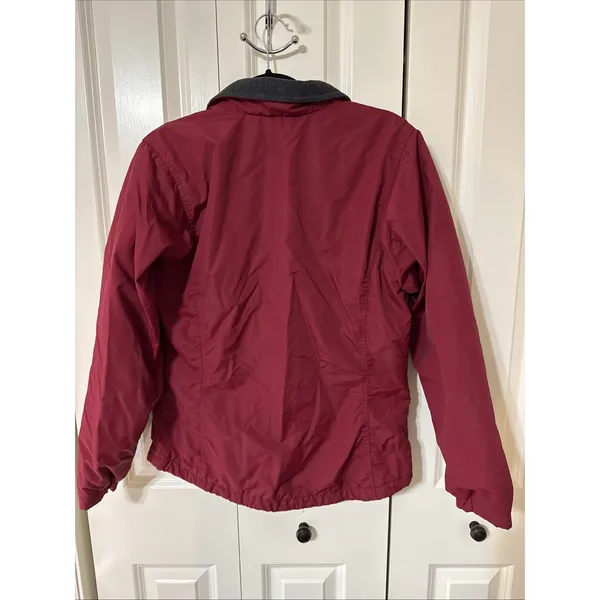 Vintage 1990's Women's Columbia Sportswear Maroon Jacket Sz Small. Fleece Lining - Image 3