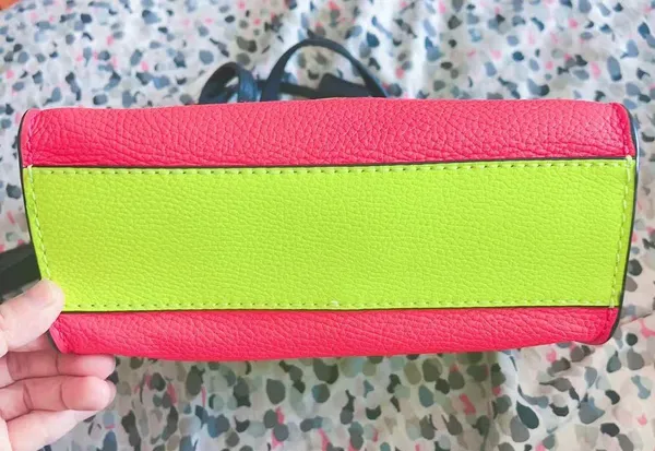 MARC JACOBS The Mini Grind Leather Crossbody Colorblock yellow rose pink Lock - Image 7