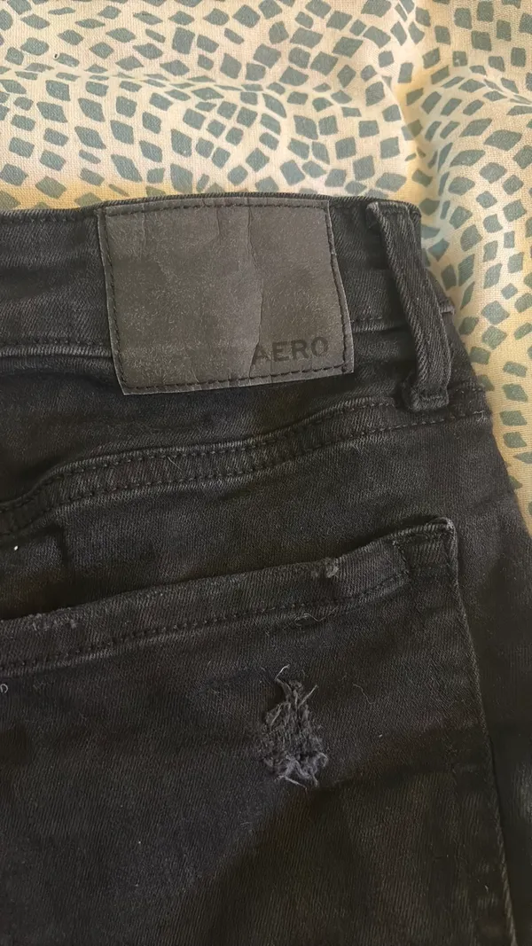 Aeropostale Black Jean Shorts - Image 5
