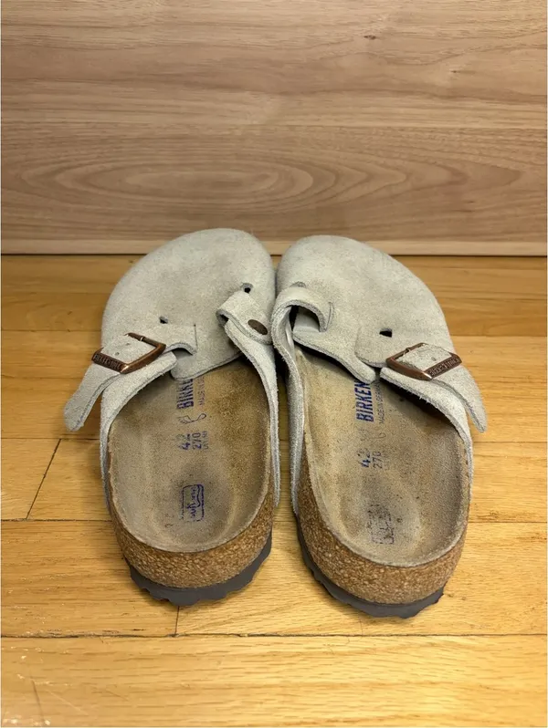 Birkenstock Boston Soft Footbed Suede Clogs - Size 42 - Image 4