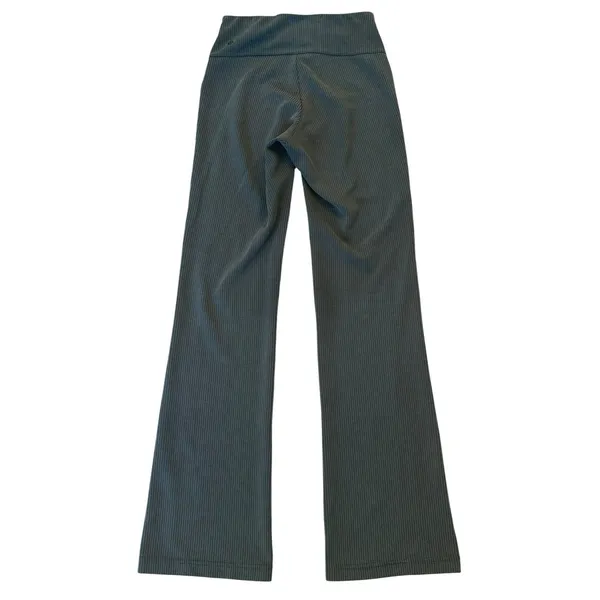 Lululemon Ribbed Softstreme Flared Pant Green High Rise Flare Lounge W5GVKS 4 - Image 5